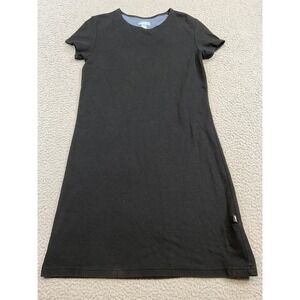 Horny Toad Womens Small Black Crew Neck Short Sleeve Hidden Pocket Stretch Dress